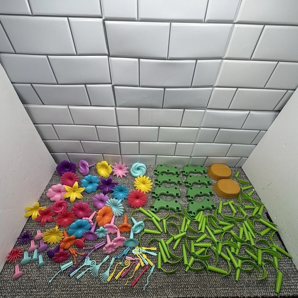 Cenove Classroom Homeschool Flower Building Supplies Pretend Play STEM 130+